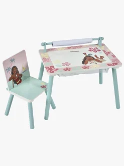 DisneyPrincess Børnemøbler*Disney Vaiana Skrivebord med Stol, Blå
