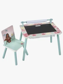 DisneyPrincess Børnemøbler*Disney Vaiana Skrivebord med Stol, Blå