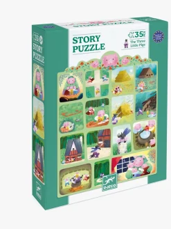 Djeco Puslespilssæt De Tre Små Grise 35 Brikker