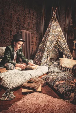 Børn DockATot Madrasser>Futon Royal Madras, Strawberry Thief