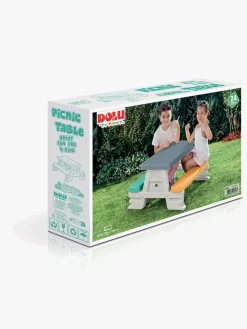 DOLU Udemøbler>Picnicbord til 4, Hvid/Blå