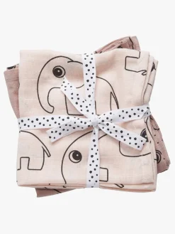 DoneByDeer Stofbleer, Nusseklude & Babytæpper>Done By Deer Contour Stofble 2-pak 70x70 cm, Lyserød