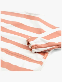 DoneByDeer Spisetid>Done By Deer Langærmet Hagesmæk, Stripes Papaya