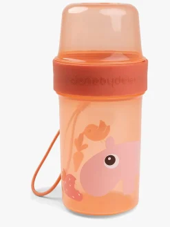 DoneByDeer Done By Deer Ozzo To Go Two-Way Snackbeholder, Papaya