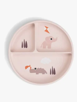 DoneByDeer Spisetid>Done By Deer Playground Stick & Stay Opdelt Silikonetallerken, Powder