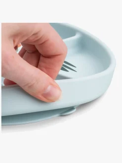 DoneByDeer Done By Deer Playground Stick & Stay  Opdelt Silikonetallerken, Blue