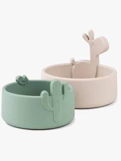 DoneByDeer Spisetid>Done By Deer Skålsæt Lalee 2-Pak, Sand/Grøn