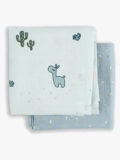 DoneByDeer Stofbleer, Nusseklude & Babytæpper*Done By Deer Stofble Lalee 2-pak, Blue Blå