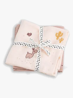 DoneByDeer Stofbleer, Nusseklude & Babytæpper*Done By Deer Stofble Lalee 2-pak, Powder Lyserød