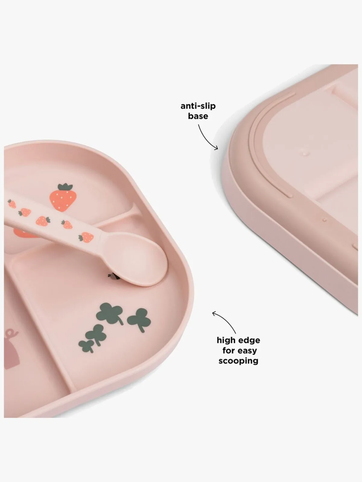 DoneByDeer Done By Deer Tiny Farm Foodie Opdelt Tallerken, Powder