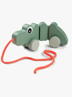 DoneByDeer Done By Deer Træklegetøj Krokodille, Grøn