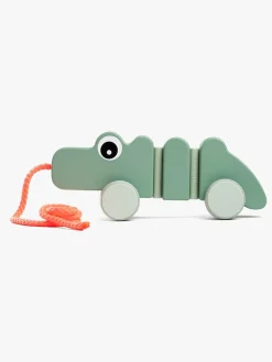 DoneByDeer Done By Deer Træklegetøj Krokodille, Grøn