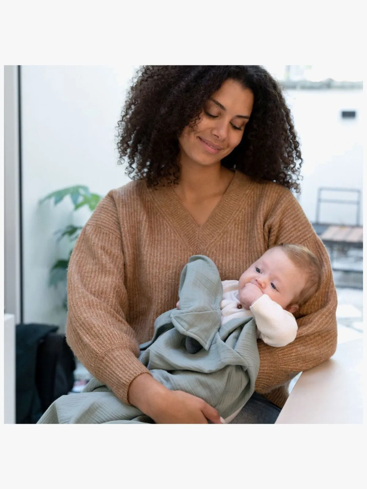 Doomoo Stofbleer, Nusseklude & Babytæpper*Nusseklud med Bidering, Grøn