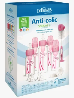 DrBrown Dr. Brown's NarrowNeck Options+ Gavesæt, Lyserød