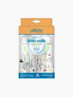 DrBrown Dr. Brown's WideNeck Options+ Sutteflasker Ocean 270 ml 2-Pak,