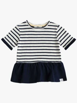 Ebbe Overdele*Benita T-Shirt, Offwhite/Dark Navy