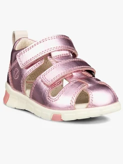 Børn Ecco Mini Stride Sandaler, Old Rose Metallic