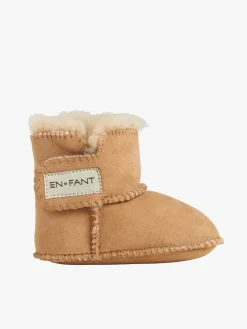 Børn Enfant EN FANT Fåreskindstøfler, Camel