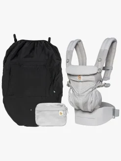 Ergobaby  Omni 360 Cool Air Bæresele inkl. Regnslag, Grå