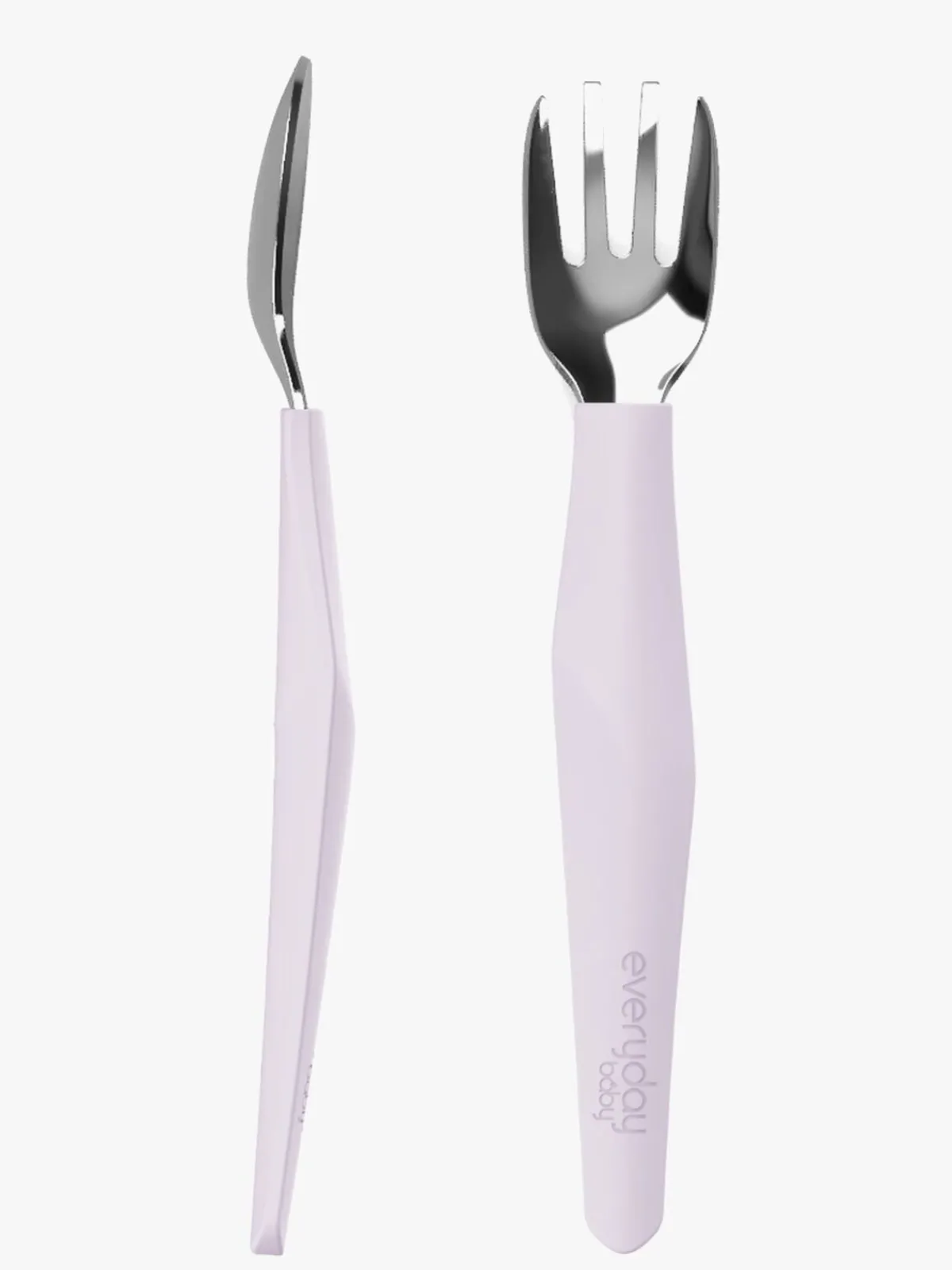 EverydayBaby Everyday Baby Bestiksæt Silikone 2-pak, Lavendelfarvet