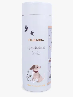 Børn FILIBABBA Interiør>Højdemåler, Blå Farm Animals