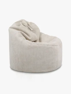 Børn Furini Yoko Sækkestol Velour, Lys beige