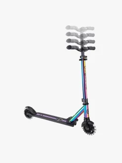 Globber Flow Element Lights Chrome Finish Løbehjul, Neo Chrome