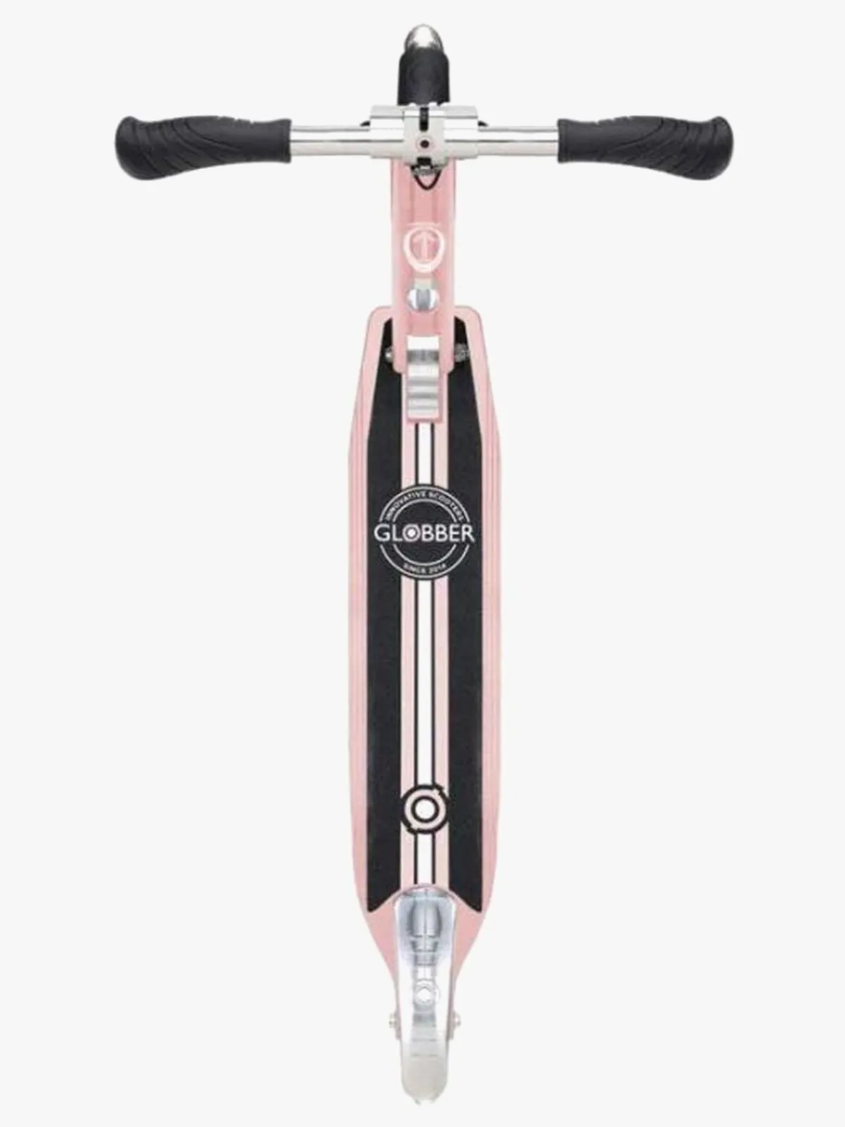 Globber Flow Element Lights Chrome Finish Løbehjul, Rose Gold