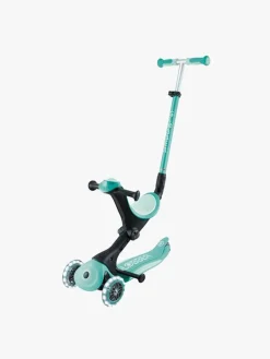 Globber Go-Up Deluxe Lights Trehjulet Løbehjul, Dark Mint