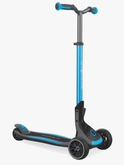 Globber Løbehjul>Ultimum Sammenklappelig Trehjulet Løbehjul, Sort/Blå