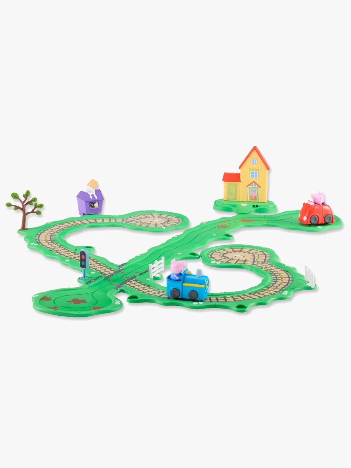 PeppaPig Legetøjsbiler & -Fartøjer>Gurli Gris Whizz Around Racerbane Runabout Town