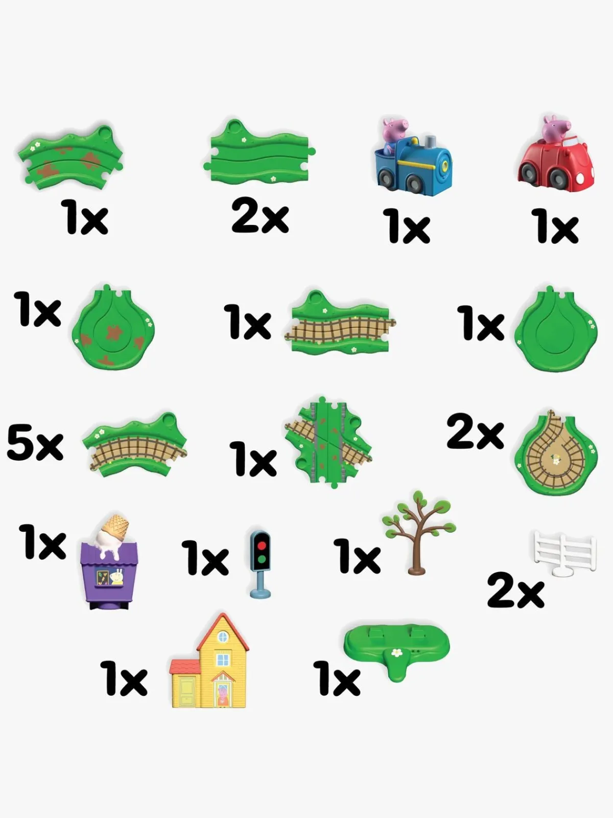 PeppaPig Legetøjsbiler & -Fartøjer>Gurli Gris Whizz Around Racerbane Runabout Town