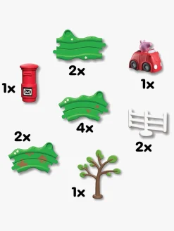 PeppaPig Legetøjsbiler & -Fartøjer*Gurli Gris Whizz Around Racerbane Rød Bil