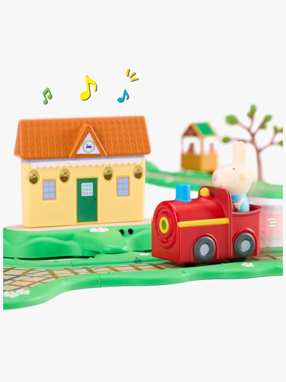 PeppaPig Legetøjsbiler & -Fartøjer*Gurli Gris Whizz Around Togbane Clickety Clack