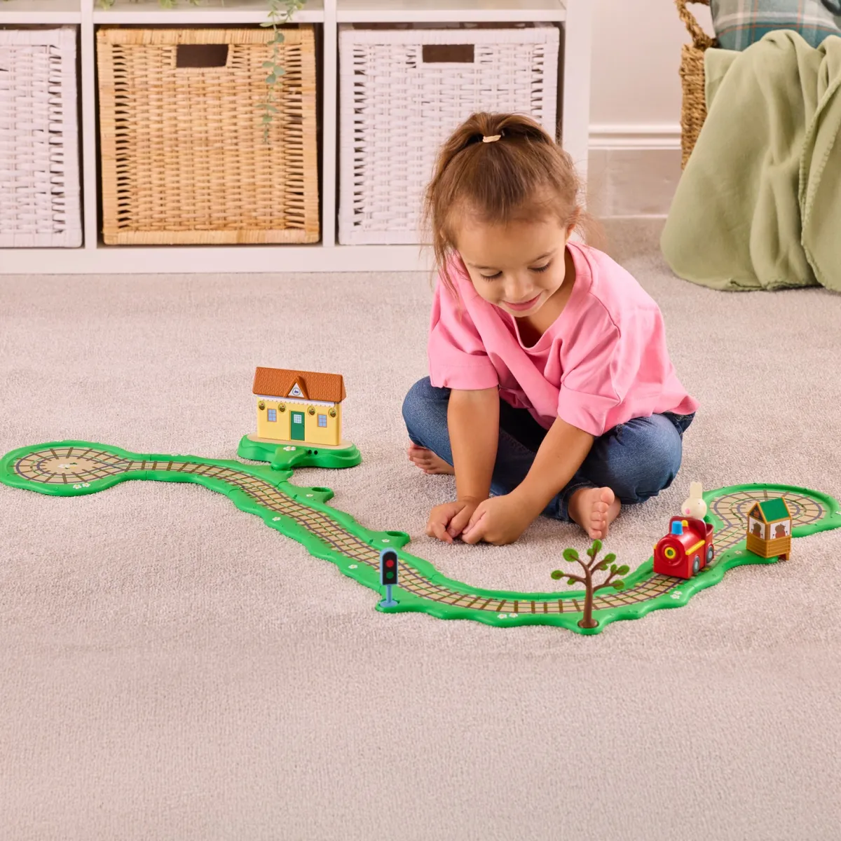 PeppaPig Legetøjsbiler & -Fartøjer*Gurli Gris Whizz Around Togbane Clickety Clack