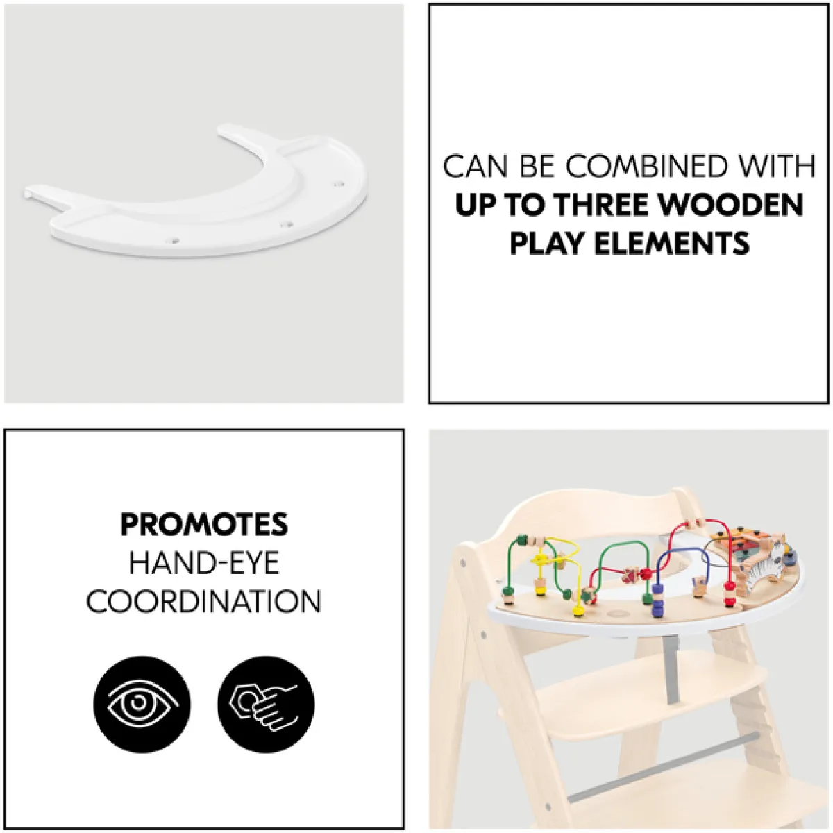 Hauck Arketa Legebakke til Højstol, White