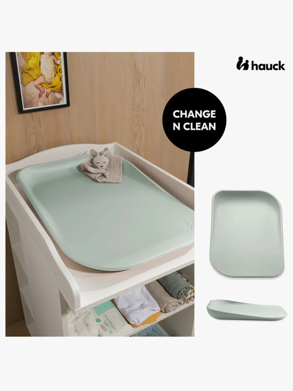 Hauck Change N Clean Puslepude, Sage
