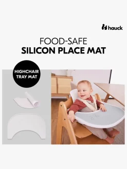 Hauck Højstole & Tilbehør*Dækkeserviet til Højstolsbakke, Beige Speckle Grå