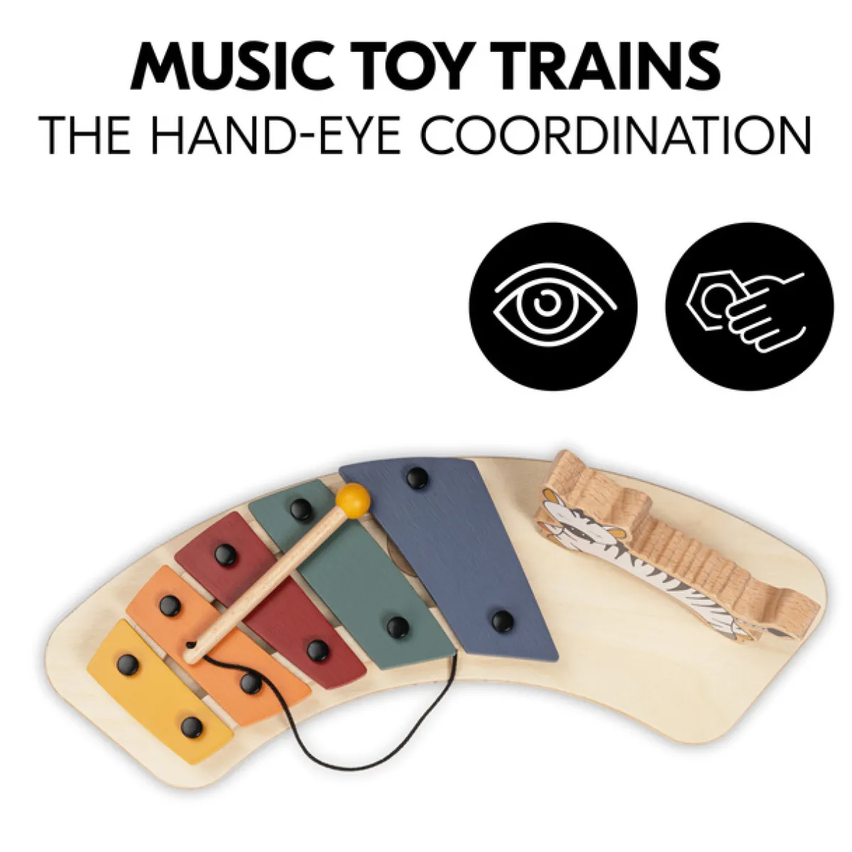 Hauck Højstole & Tilbehør*Play Music Aktivitetslegetøj til Legebakke, Zebra