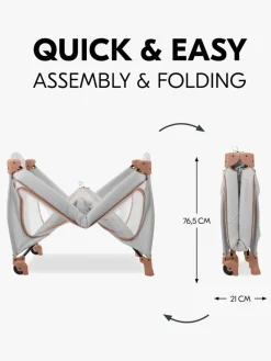 Hauck Børnesenge & Tilbehør*Sleep N Play Go Plus Weekendseng, Dusty Cork Grå/Orange