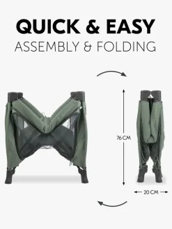 Børn Hauck Børnesenge & Tilbehør>Sleep N Play SQ Set Weekendseng, Dark Green