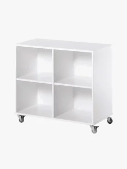 Børn Hoppekids Børnemøbler>Bogreol m. Hjul, Hvid