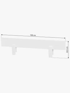Børn Hoppekids Børnesenge & Tilbehør></noscript>ECO Comfort Enkeltseng med Sengehest 70x160, Hvid