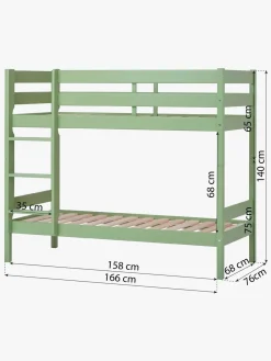 Børn Hoppekids ECO Comfort Køjeseng 70x160, Lysegrøn