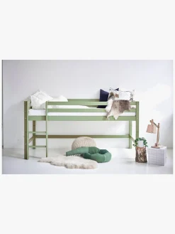Hoppekids Børnesenge & Tilbehør*ECO Dream Halvhøj Seng 90x200, Pale Green