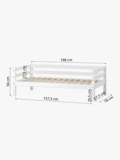 Hoppekids Børnesenge & Tilbehør*ECO Dream Juniorseng med Sengehest 90x200, Hvid