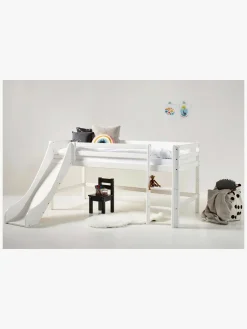 Hoppekids Børnesenge & Tilbehør*Rutsjebane To ECO Dream Halvhøj Seng, White