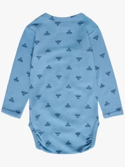 Børn Hummel Bodyer & Heldragter>Bambo Body Uldblanding, Blue Shadow
