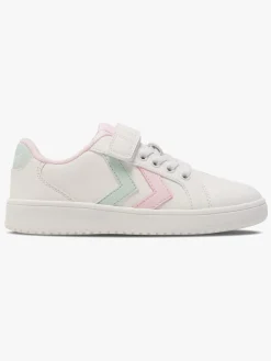Børn Hummel Derby Court Jr Sneakers, White/Pink