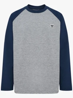 Børn Hummel Raglan Loose T-shirt, Dress Blues